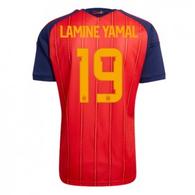 Spania Lamine Yamal #19 Hjemme skjorte VM 2026 Kortermet